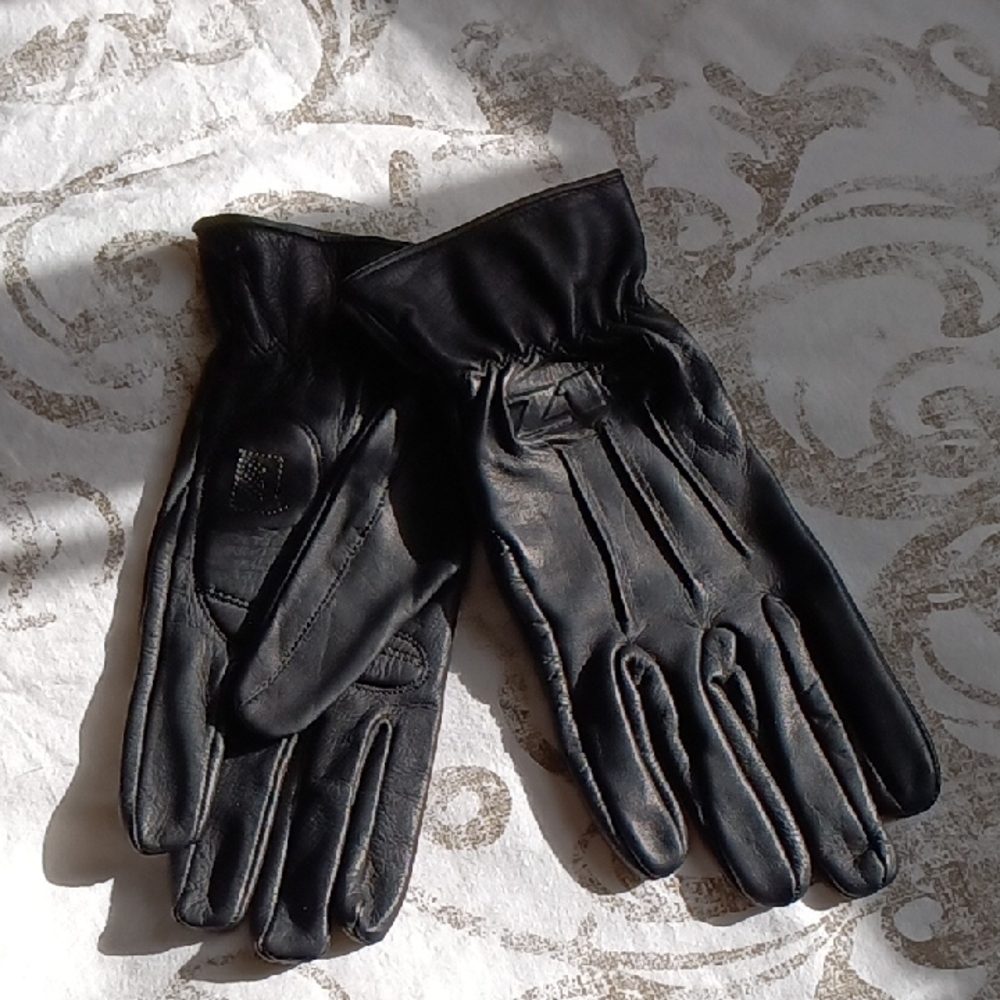 Z1R Motorbike Leather Gloves EUC Size M